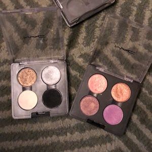 Two Mac eyeshadow quad palettes